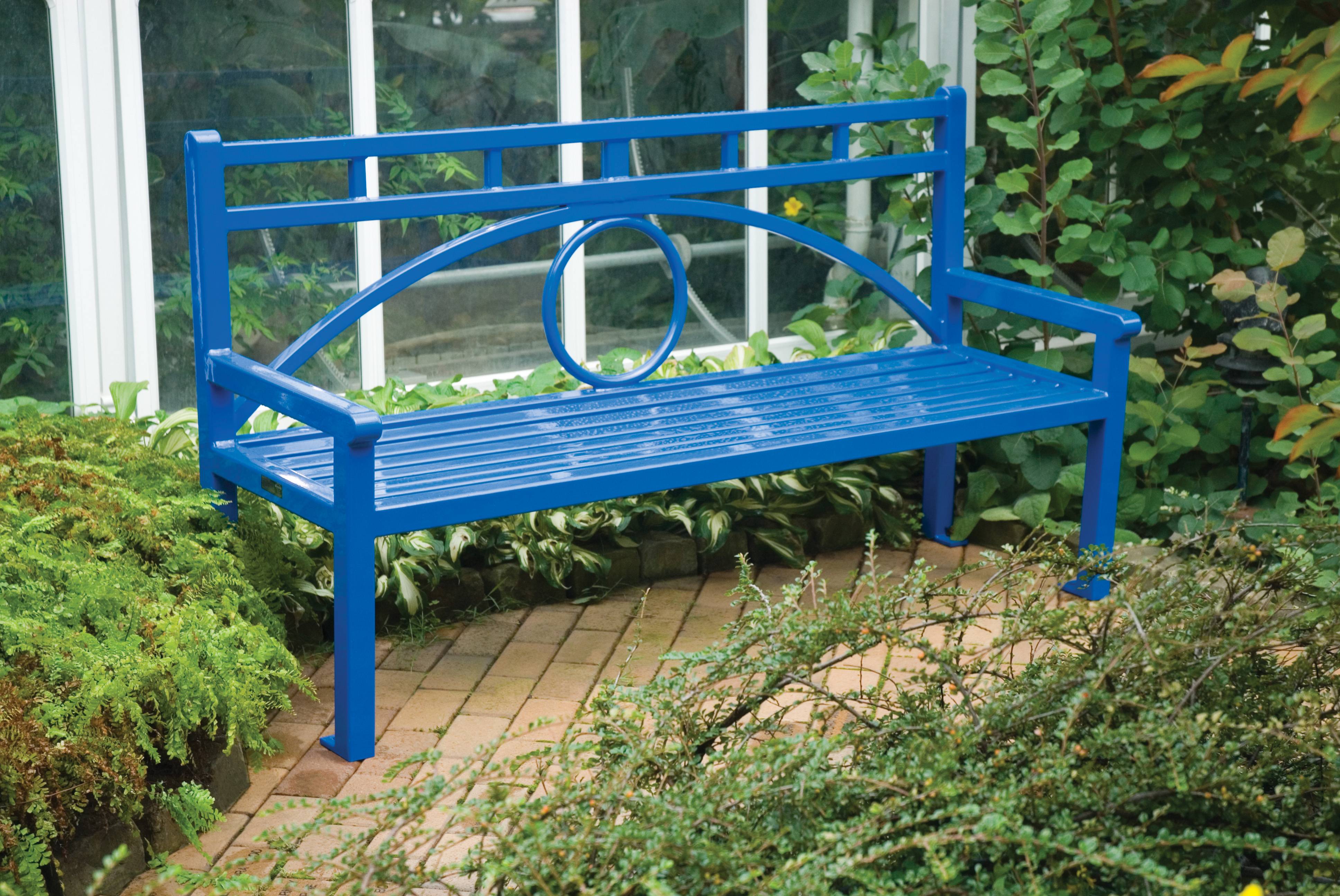 Conservatory Bench With Back | Keystone Ridge Designs