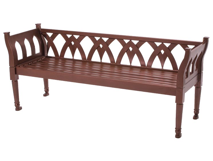 Augustine Bench With Back | Keystone Ridge Designs