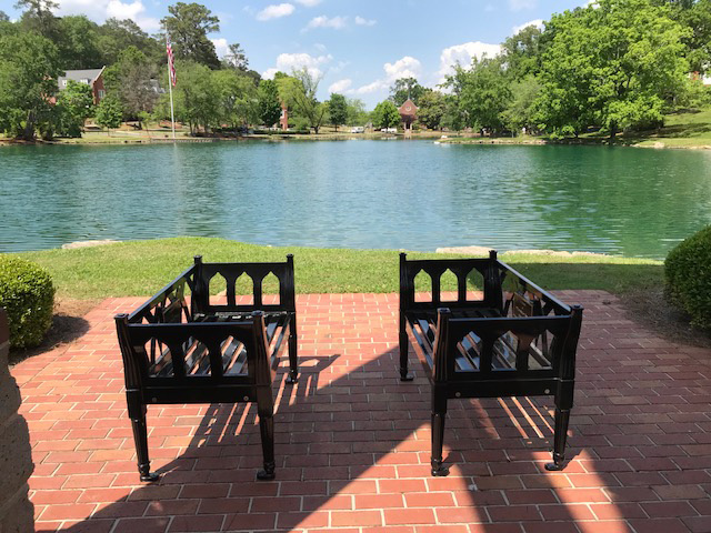 Augustine Bench With Back | Keystone Ridge Designs