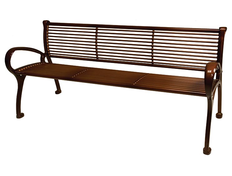 Schenley Bench With Back | Keystone Ridge Designs