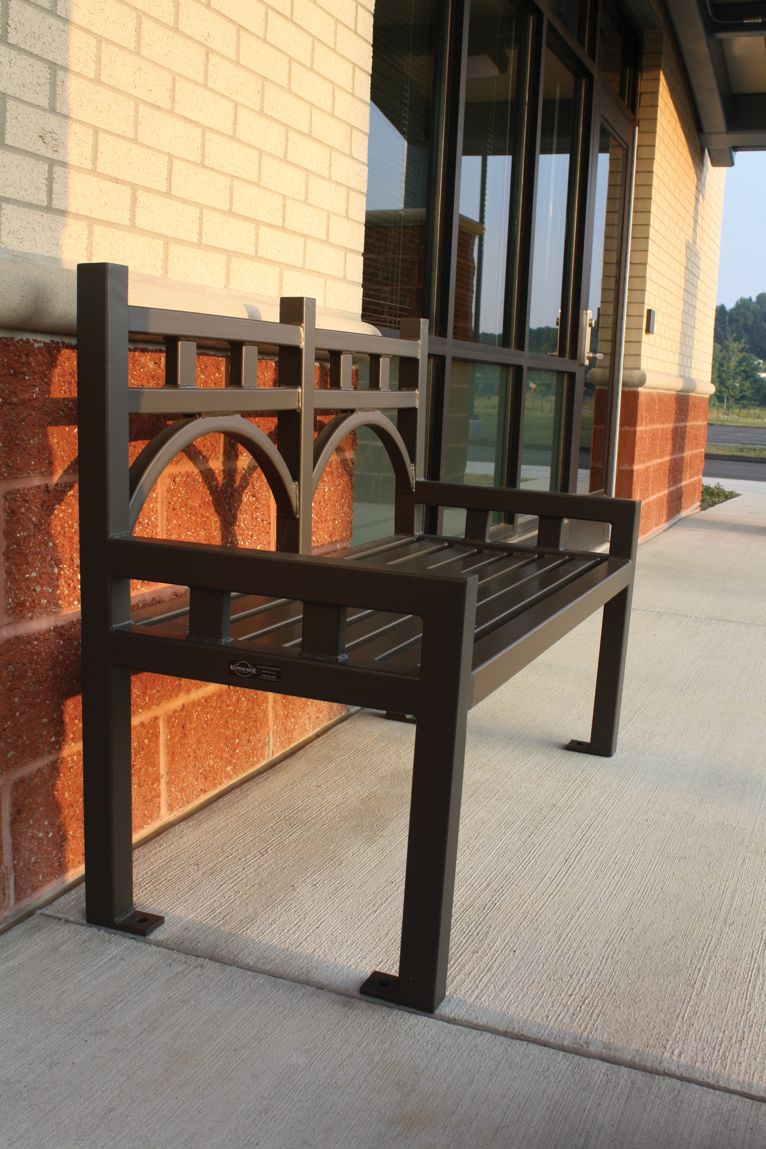 Liberty Bench With Back | Keystone Ridge Designs