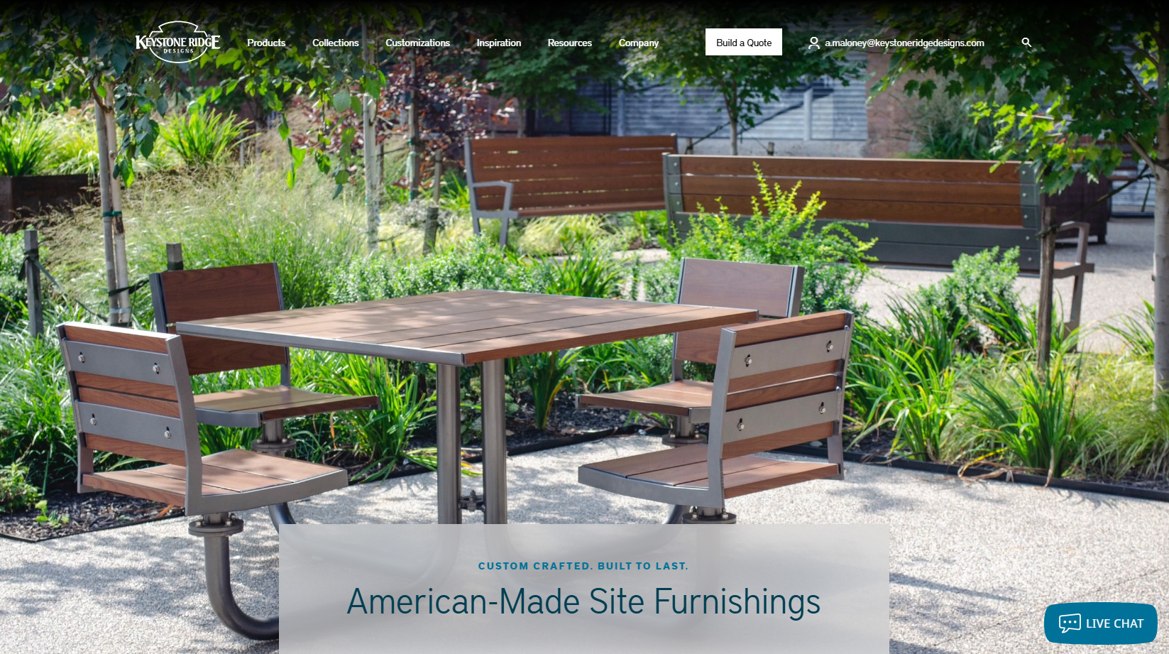 Site Furnishings American-Made | Keystone Ridge Designs